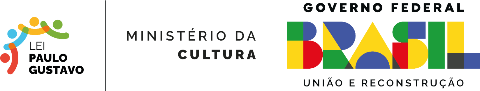 Lei Paulo Gustavo e Ministério da Cultura/Governo Federal Logo